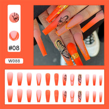 Load image into Gallery viewer, 24pcs/set Nail Pieces Personalized Exaggerated Nail Patch Removable Fake Nails Extensions Nail Art Accessories
