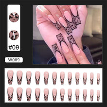 Load image into Gallery viewer, 24pcs/set Nail Pieces Personalized Exaggerated Nail Patch Removable Fake Nails Extensions Nail Art Accessories
