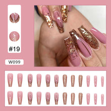 Load image into Gallery viewer, 24pcs/set Nail Pieces Personalized Exaggerated Nail Patch Removable Fake Nails Extensions Nail Art Accessories
