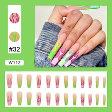 Load image into Gallery viewer, 24pcs/set Nail Pieces Personalized Exaggerated Nail Patch Removable Fake Nails Extensions Nail Art Accessories

