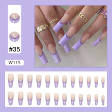 Load image into Gallery viewer, 24pcs/set Nail Pieces Personalized Exaggerated Nail Patch Removable Fake Nails Extensions Nail Art Accessories
