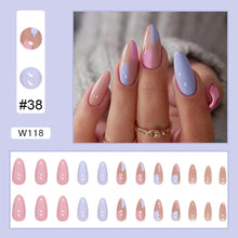 Load image into Gallery viewer, 24pcs/set Nail Pieces Personalized Exaggerated Nail Patch Removable Fake Nails Extensions Nail Art Accessories
