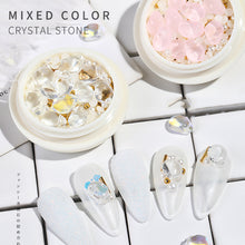 Load image into Gallery viewer, 1 Set Nail Art Shell Stone Jewelry Crystal Stone Pearl Ball Mix Nail Jewelry Resin Nail Accessories Nail Art Decoration
