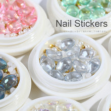 Load image into Gallery viewer, 1 Set Nail Art Shell Stone Jewelry Crystal Stone Pearl Ball Mix Nail Jewelry Resin Nail Accessories Nail Art Decoration
