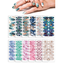 Load image into Gallery viewer, 14pcs/Sheet Nail Stickers Marble-stained Nail Art Stickers Full Cover Nail Stickers Nail Art Supplies Nail Accessories
