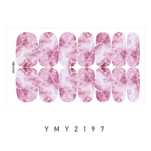 Load image into Gallery viewer, 14pcs/Sheet Nail Stickers Marble-stained Nail Art Stickers Full Cover Nail Stickers Nail Art Supplies Nail Accessories
