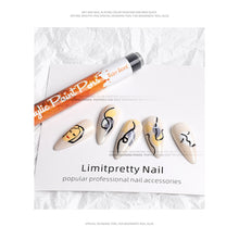 Load image into Gallery viewer, Nail Art Paint Pen Pigment Graffiti Pen Multicolor Pull Line Painting Pen Manicure Draw Paint Pen Nail Art Tool
