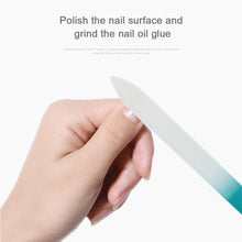 Load image into Gallery viewer, Monochrome Crystal Glass Nail File Manicure Polishing Strip Nail File Nail Polishing Tool Manicure Art Tools
