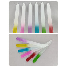 Load image into Gallery viewer, Monochrome Crystal Glass Nail File Manicure Polishing Strip Nail File Nail Polishing Tool Manicure Art Tools
