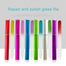 Load image into Gallery viewer, Frosted Glass Nail File Colored Crystal Glass Nail File Polishing Strip Manicure Polishing Tools Nail Art Accessories
