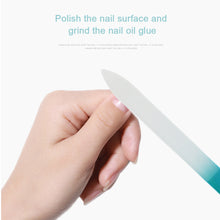 Load image into Gallery viewer, Frosted Glass Nail File Colored Crystal Glass Nail File Polishing Strip Manicure Polishing Tools Nail Art Accessories
