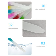 Load image into Gallery viewer, Frosted Glass Nail File Colored Crystal Glass Nail File Polishing Strip Manicure Polishing Tools Nail Art Accessories
