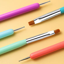 Load image into Gallery viewer, Dual-ended Nail Pen Dual-purpose Nail Paint Pen Spot Drill Pen Manicure Draw Paint Pen Nail Art Tools
