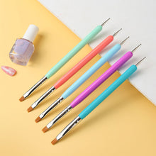 Load image into Gallery viewer, Dual-ended Nail Pen Dual-purpose Nail Paint Pen Spot Drill Pen Manicure Draw Paint Pen Nail Art Tools
