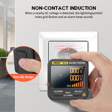 Load image into Gallery viewer, ANENG AC11 Digital Smart Socket Tester Multifunction Socket Voltage Test Socket Detector US/UK/EU/AU Plug Ground Zero Line Phase Check Rcd NCV Test
