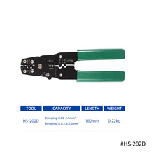Load image into Gallery viewer, 4 in 1 Multi-functional Professional Crimping Pliers Wire Cable Crimper HS-202B Cutter Pliers Terminal Pliers Tool HS-202D Hand Crimping Tool Portable
