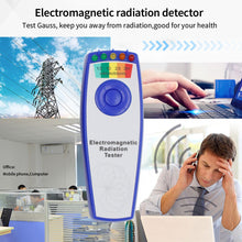 Load image into Gallery viewer, Portable Handheld 5 LED EMF Gauss Meter KII K2 Electromagnetic Radiation Detectors Gauss Detector EMF Magnetic Field Detector
