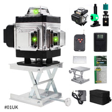 Load image into Gallery viewer, 4D 16 Lines Laser Level 360° Self-Leveling Horizontal Vertical Cross Green Light Laser Level Measure Laser Beam Lines
