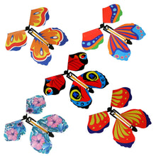 Load image into Gallery viewer, 1Pc Magic Butterfly Wind Up Rubber Band Flying Butterfly Party Magic Trick Toy Magic Props Magic Tricks For Kids Surprise Gifts
