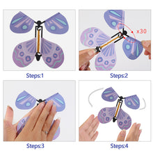 Load image into Gallery viewer, 1Pc Magic Butterfly Wind Up Rubber Band Flying Butterfly Party Magic Trick Toy Magic Props Magic Tricks For Kids Surprise Gifts
