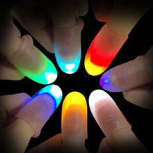 Load image into Gallery viewer, Magic Thumbs Light Toys for Adult Magic Trick Props Blue Light Led Flashing Fingers Halloween Party Toys for Children
