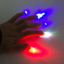 Load image into Gallery viewer, Magic Thumbs Light Toys for Adult Magic Trick Props Blue Light Led Flashing Fingers Halloween Party Toys for Children
