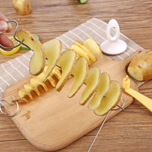 Load image into Gallery viewer, Spiral Potato Cutter Cucumber Slicer Vegetable Spiralizer Cutter Potato BBQ Skewers For Camping Barbecue Tools Kitchen Accessories Gadgets
