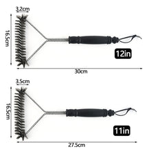 Load image into Gallery viewer, BBQ Grill Barbecue Kit Cleaning Brush Stainless Steel Cooking Tools Kitchen Accessories Wire Bristles Triangle Cleaning Brushes
