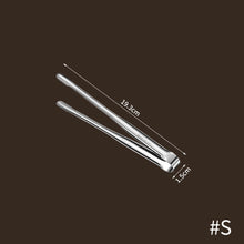 Load image into Gallery viewer, Stainless Steel Grill Tongs Cooking Utensils For BBQ Baking Silver Finger Chuck Bakery Clamp Pastry Tong Kitchen Camping Supplies
