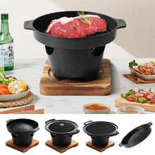Load image into Gallery viewer, Mini BBQ Grill Japanese Alcohol Stove One Person Smokeless Barbecue Grill Korean Charcoal Stove Home Outdoor Oven Plate Roasting Cooker Gift
