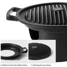Load image into Gallery viewer, Mini BBQ Grill Japanese Alcohol Stove One Person Smokeless Barbecue Grill Korean Charcoal Stove Home Outdoor Oven Plate Roasting Cooker Gift
