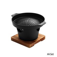 Load image into Gallery viewer, Mini BBQ Grill Japanese Alcohol Stove One Person Smokeless Barbecue Grill Korean Charcoal Stove Home Outdoor Oven Plate Roasting Cooker Gift
