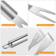 Load image into Gallery viewer, 20Pcs Stainless Steel BBQ Tools Set Spatula Fork Tongs Knife Brush Skewers Barbecue Grilling Utensil Accessories Outdoor Cooking Tool Set
