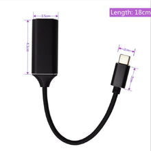 Load image into Gallery viewer, USB C to HDMI-compatible Cable Type-C to HD-MI HD TV Adapter USB 3.1 4K Converter for PC Laptop MacBook Huawei Mate 30
