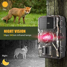 Load image into Gallery viewer, 12MP 1080P Wildlife Hunting Camera Motion Activated Security Camera IP66 Waterproof Infrared Night Vision Hunting Trail Camera
