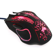 Load image into Gallery viewer, Colorful LED Computer Gaming Mouse Professional Ultra-precise Game For Dota 2 For LOL Gamer 2400 DPI USB Wired Mouse
