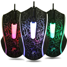 Load image into Gallery viewer, Colorful LED Computer Gaming Mouse Professional Ultra-precise Game For Dota 2 For LOL Gamer 2400 DPI USB Wired Mouse

