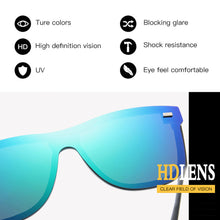 Load image into Gallery viewer, Square One-piece Lens Eyewear Polarized Sunglasses Men Women Fashion Square Male Sun Glasses For Cycling Travel Fishing
