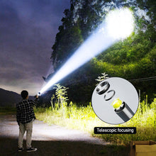 Load image into Gallery viewer, Portable USB Rechargable Mini LED Flashlight Waterproof Torch Telescopic Zoomable Torch For Night Lighting
