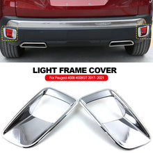 Load image into Gallery viewer, Pair Car Rear Fog Light Frame Trim Light Eyebrow Rear Back Fog Light Lamp Cover For Peugeot 4008 4008GT 2017- 2021
