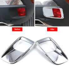 Load image into Gallery viewer, Pair Car Rear Fog Light Frame Trim Light Eyebrow Rear Back Fog Light Lamp Cover For Peugeot 4008 4008GT 2017- 2021
