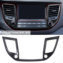 Load image into Gallery viewer, Carbon Fiber Car Dashboard Center Air Outlet Cover Trim Style For Hyudai Tucson 2015 - 2018
