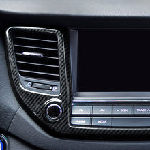 Load image into Gallery viewer, Carbon Fiber Car Dashboard Center Air Outlet Cover Trim Style For Hyudai Tucson 2015 - 2018
