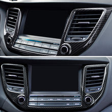 Load image into Gallery viewer, Carbon Fiber Car Dashboard Center Air Outlet Cover Trim Style For Hyudai Tucson 2015 - 2018
