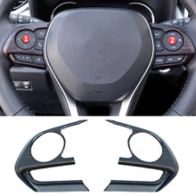 Load image into Gallery viewer, 2Pcs Car Steering Wheel Button Panel Cover Trim Sticker For Toyota RAV4 2019 - 2021 RAV 4 XA50 Accessories
