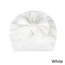 Load image into Gallery viewer, Newborn Baby Hat Elastic Baby Bow Knotted Hats Soft Cotton Infant Headbands Knotn Headscarf Hat Baby Kids Headwear
