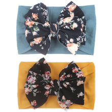Load image into Gallery viewer, Baby Headband New Bohemia Elastic Printed Flower Hairband Kids Children Elastic Bow Ribbon Hair Accessories Princess Headwear
