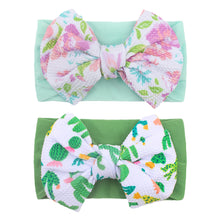Load image into Gallery viewer, Baby Headband New Bohemia Elastic Printed Flower Hairband Kids Children Elastic Bow Ribbon Hair Accessories Princess Headwear

