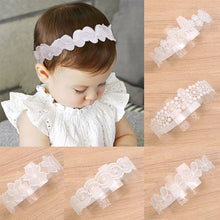 Load image into Gallery viewer, Baby Lace Headband Infant Girl Cute Hairband Kids Children Elastic Ribbon Hair Accessories Princess Floral Wedding Party Headwear
