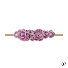 Load image into Gallery viewer, Baby Flower Headband Infant Girl Cute Hairband Kids Children Elastic Ribbon Hair Accessories Princess Floral Wedding Party Headwear
